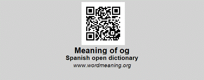 OG - Open Spanish dictionary