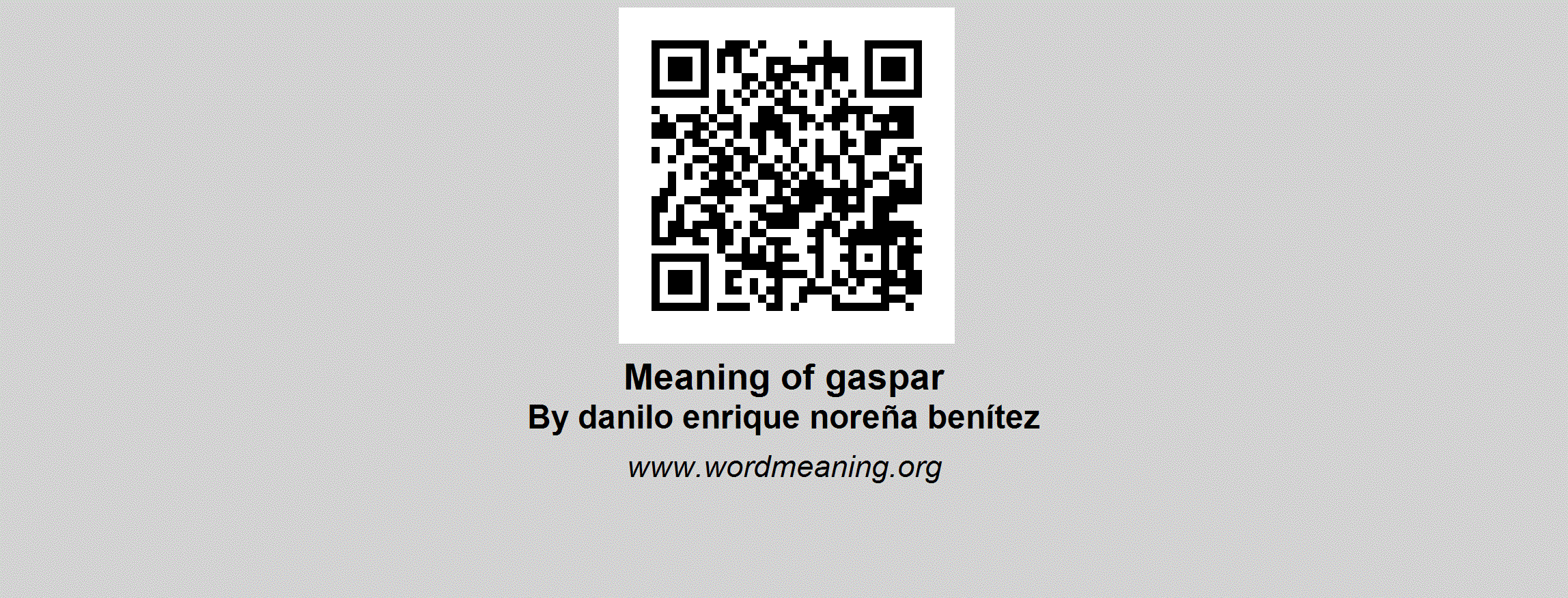 GASPAR | Meaning of gaspar by Danilo Enrique Noreña Benítez