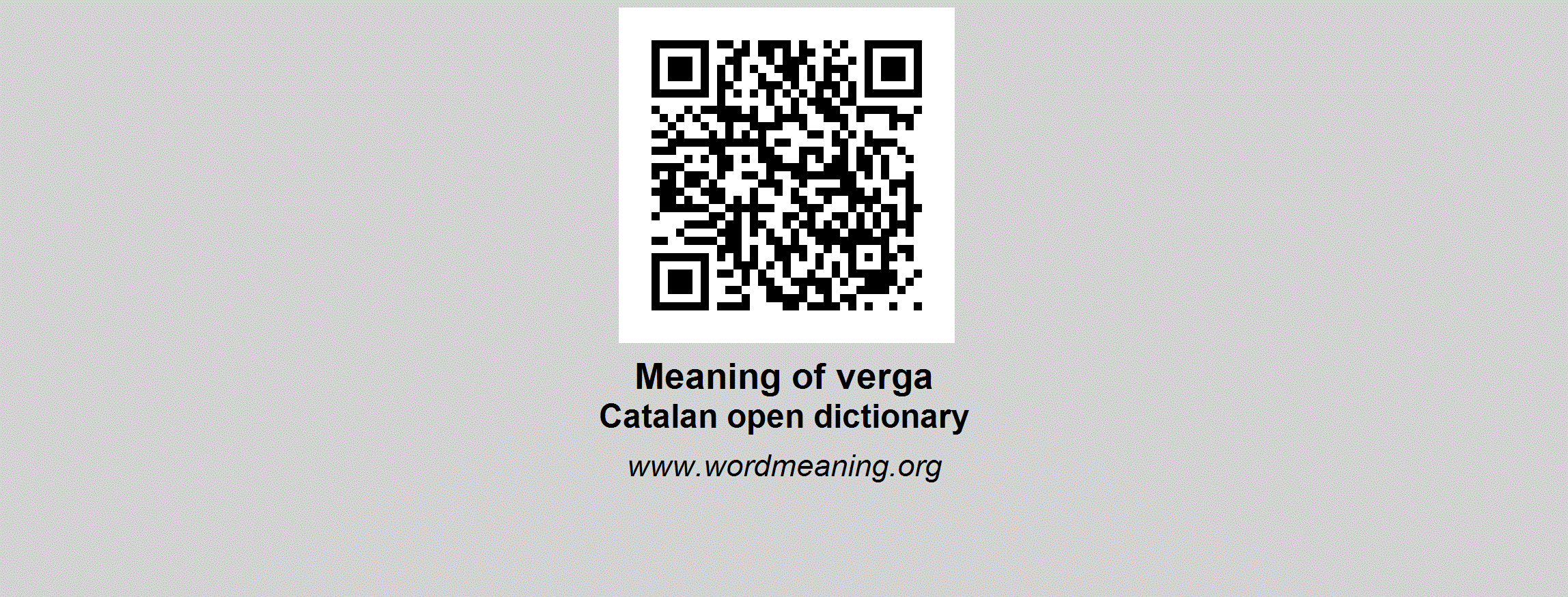 VERGA - Catalan open dictionary