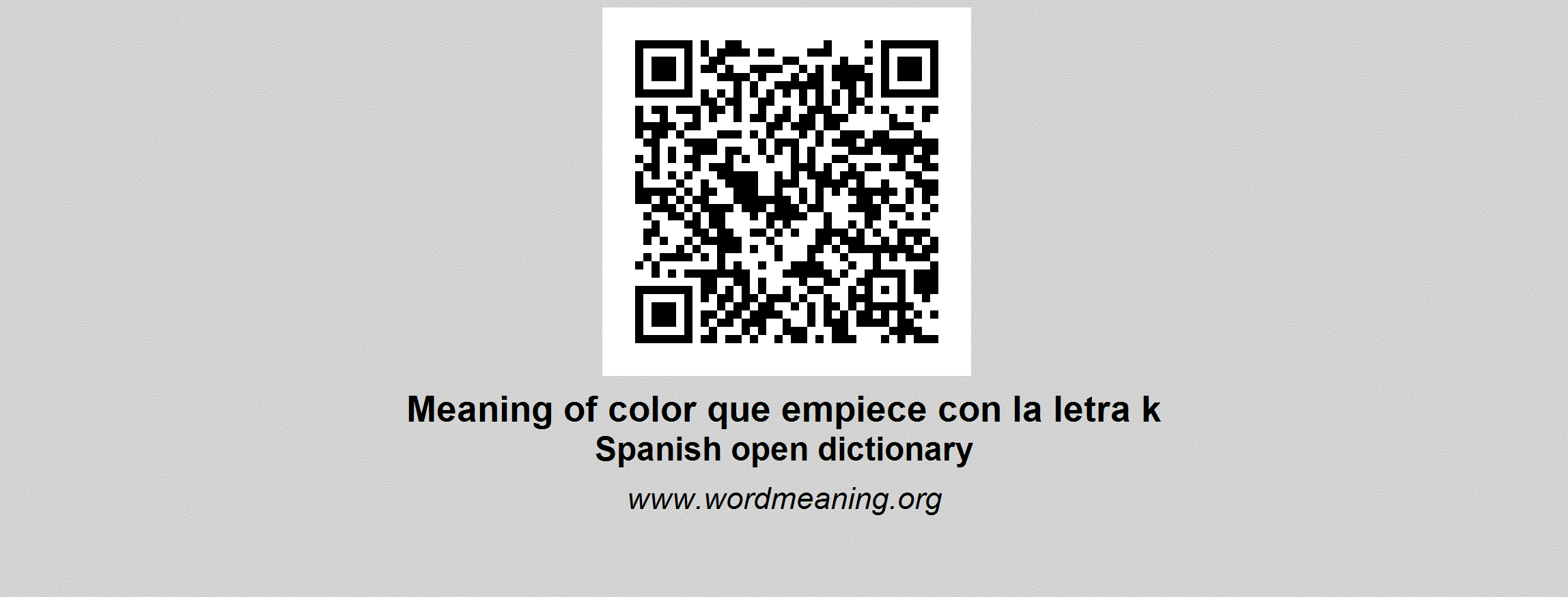 Color Que Empiece Con La Letra K Spanish Open Dictionary