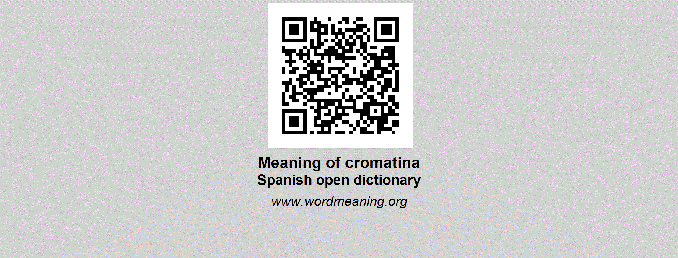 Cromatina Spanish Open Dictionary