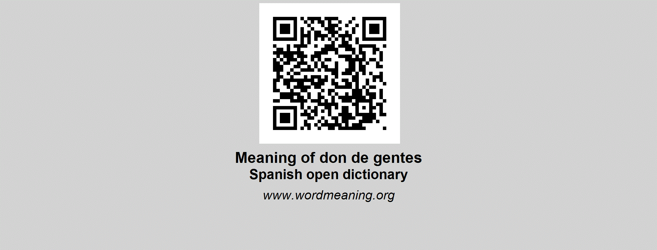 Don De Gentes Spanish Open Dictionary