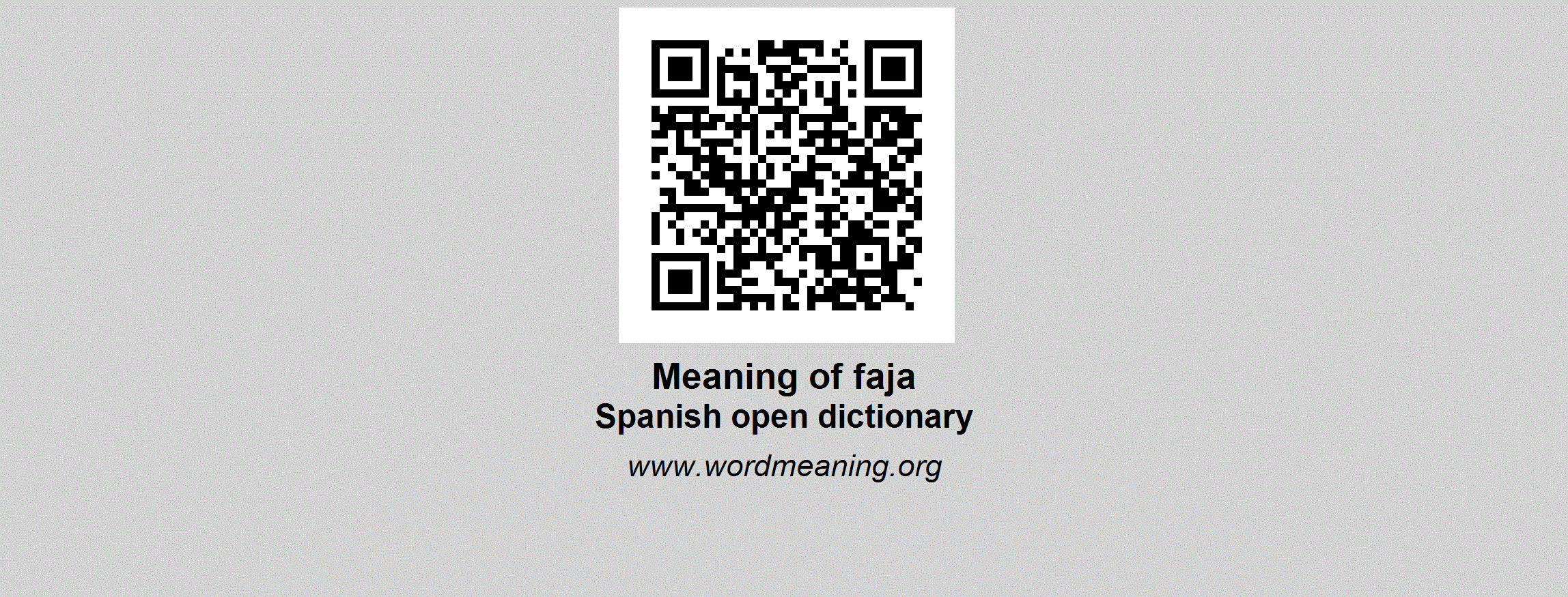 FAJA - Spanish open dictionary