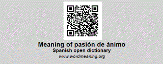 PASIÓN DE ÁNIMO - Spanish open dictionary
