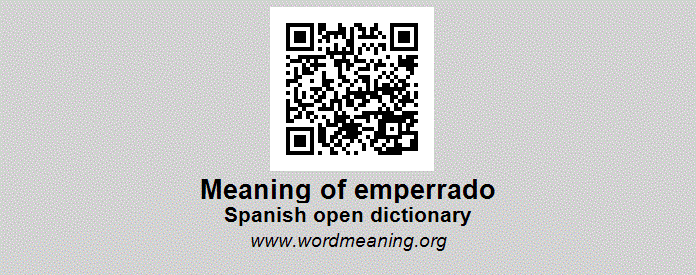 EMPERRADO - Spanish open dictionary
