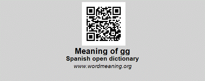GG WP - Spanish open dictionary