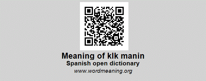 Klk Manin Spanish Open Dictionary
