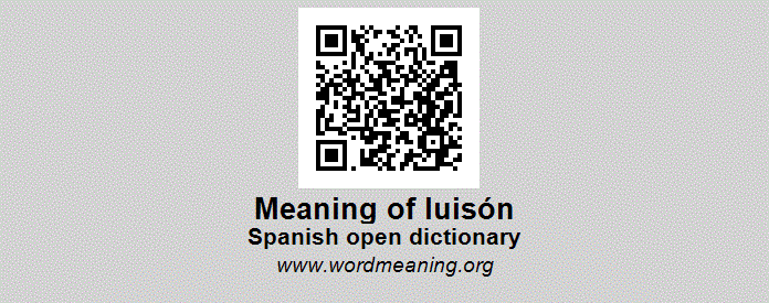 LUISÓN - Spanish open dictionary